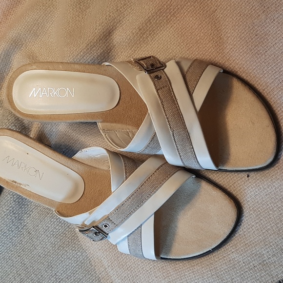 Markon Heeled Slides - Picture 1 of 8